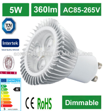 5W GU10 led spot light dimmable led sport light