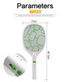 Electric Fly Swatter rakiet USB ładowalny zabójca komarów