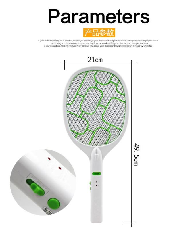 Electric Fly Swatter Racket USB Rechargeable Mosquito Killer