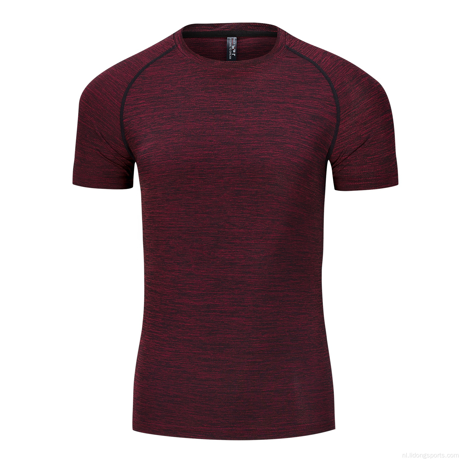 Groothandel volwassen fitness Sport Men T-shirt met korte mouwen