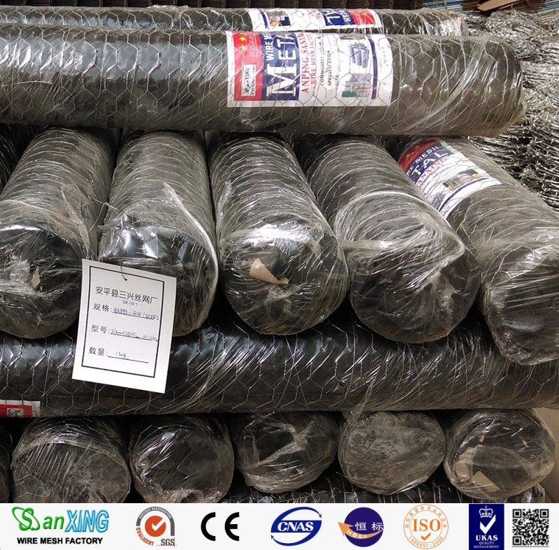 hot dip galvanized hexagonal wire mesh fence