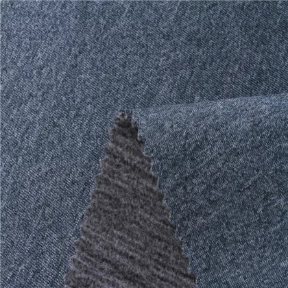 Slub sweater fabric bonded fleece fabric for varsity jacket