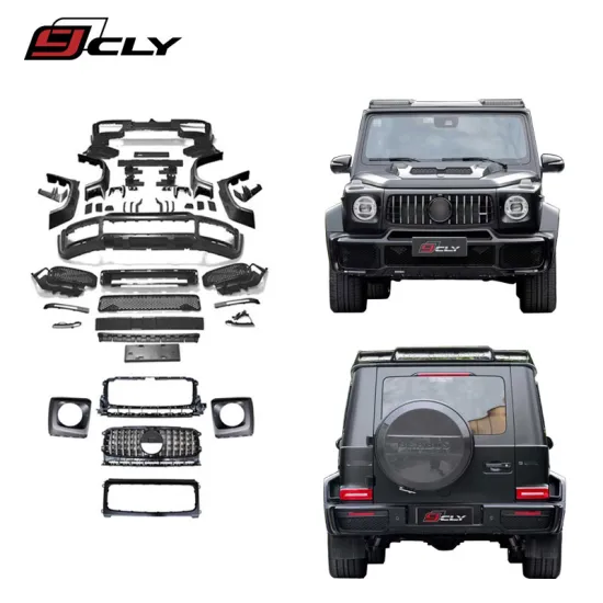CLY Car Bumper Kit for Benz 2019-2023 G Class W464 - Front Bumper Grille Fender Flare Upgrade BBRS Body Kit