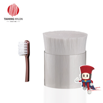 Toothbrush filament material environmental fiber