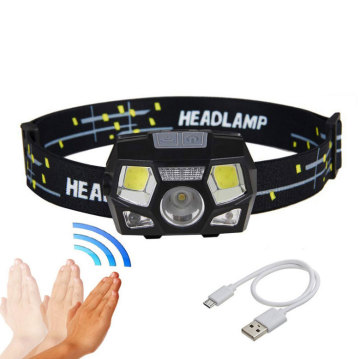 Adventure Pro: High-Tech Rechargeable LED Camping Headlamp with Motion Sensor and Red Lights