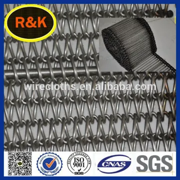 304 316L stainless steel mesh ladder conveyor belt