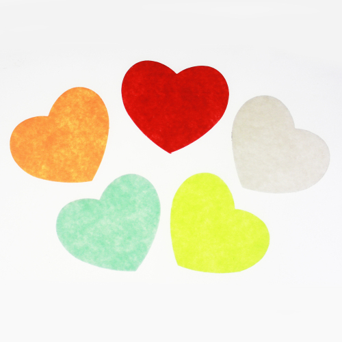 Valentine heart shape diecut felt assortment