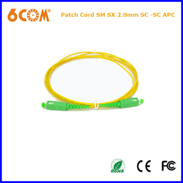 PVC Sx Sc-Sc PC 2.0mm Fiber Optic Patch Cord