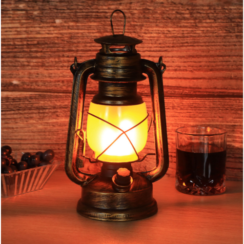 Outdoor Decor Hanging Waterproof Lamp LED Vintage Flame Lantern Manufactory