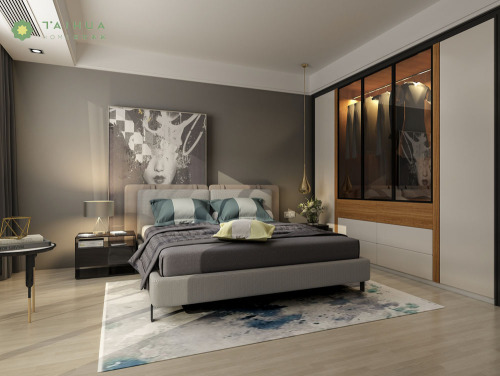 現代の家とホテルのメラミン寝室の家具セット