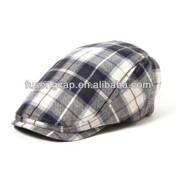 fashion classical plaid beret cap