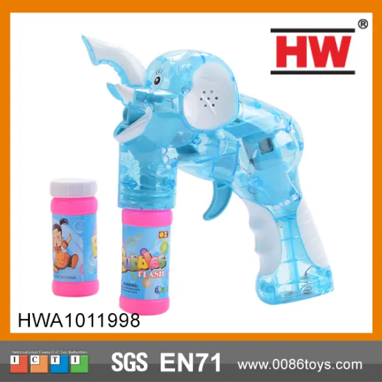 15CM B/O bubble gun toy soap led bubble gun
