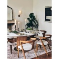 Eetkamerstoel Leather Metaal goedkope indoor groothandel thuis meubels modern restaurant eten eetkamer stoelen gouden Noordse luxe