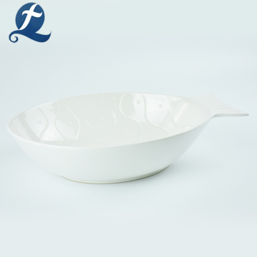 Hot sale household dinner tableware fish shape plate