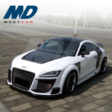 Black Sails Style Carbon Fiber Hood for 2008-2014 Audi TT TTS MK2