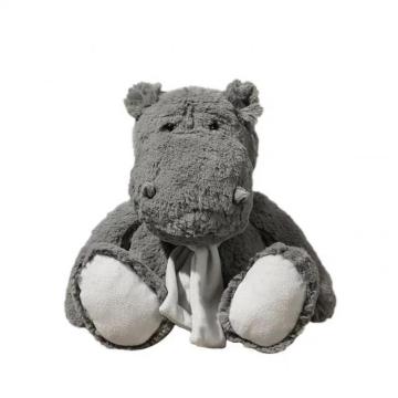 Jouet pour enfants en peluche Hippo Gris foncé