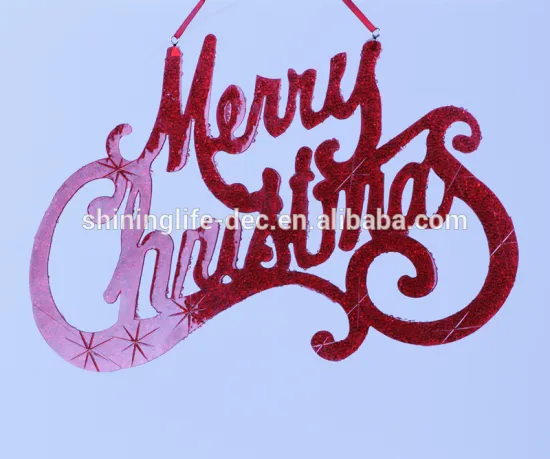 Classical design merry Christmas letters ornament hanging ornament