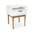 Stolik kawowy Mid Century z drewna MDF