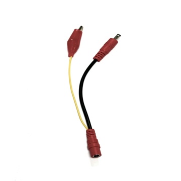 DC 5.5x2.5mm Male Female with Red Alligator Clip Power Test Cable