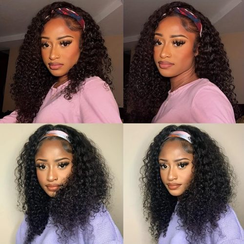 deep curly headband wig