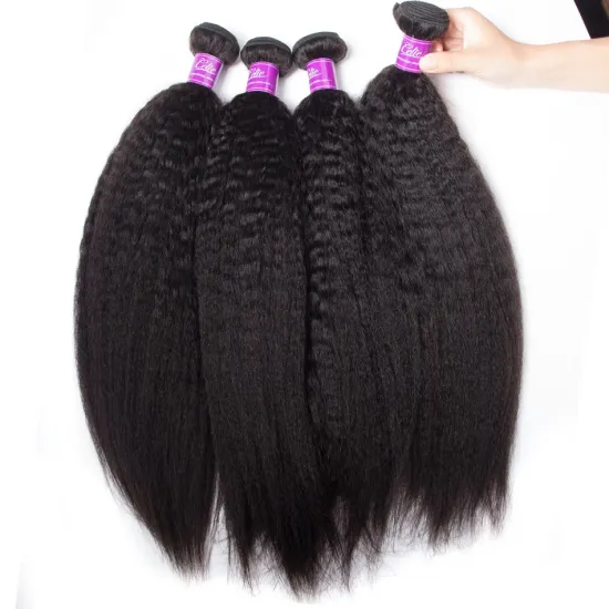 Kinky Straight Remy Hair Good Price 100% Human Hair  no Chemical Malaysian Cuticle Aligned Virgin Hair