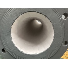 Wear-resistant ceramic elbow for dust removal pipes