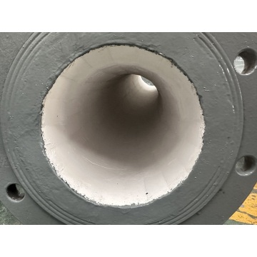 Wear-resistant ceramic elbow for dust removal pipes