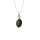 Natural Gemstone Agate Necklace with Silver Chain