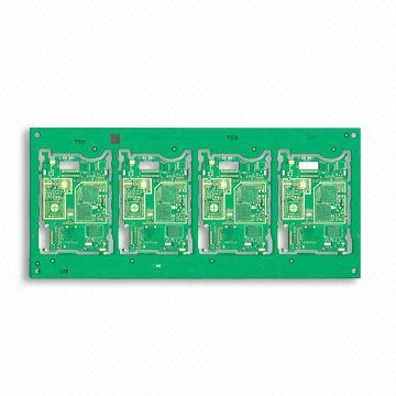 PCB with Prototype Quickturns 24 Hours, Green Solder Mask with White Legend