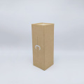 Brown Kraft Paper Single Bottle Folding Wine Box