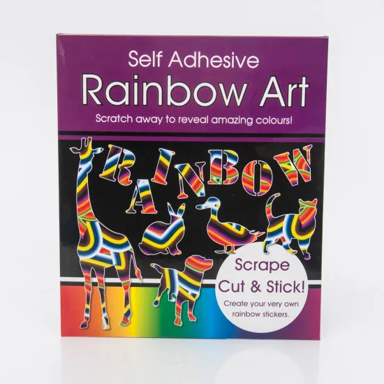 Self Adhesive Scratch Art Stickers
