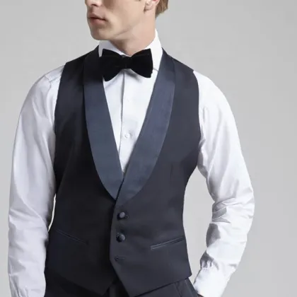 Slim Fit Business Suit with Evening Shawl Lapel