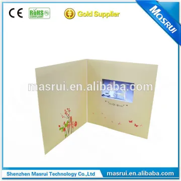 New product LCD greeting card with video player
