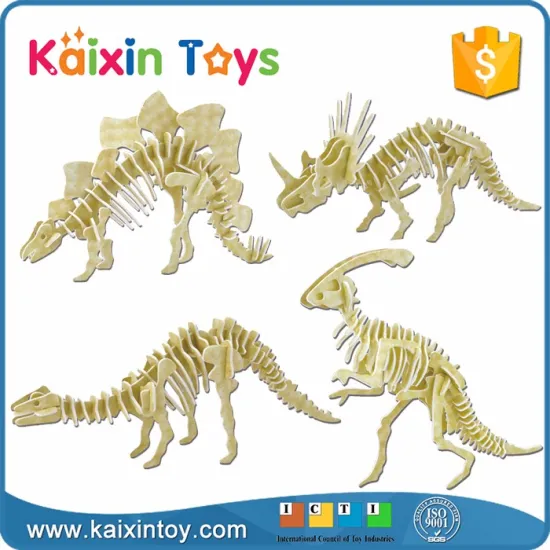 DIY custom paper 3D dinosaur foam puzzle toy