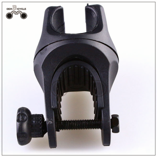 Mountain bike lamp holder 360-degree rotating black lamp clip