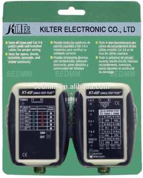 High Quality Remote Network KT-45F Cable Tester (RJ45 & BNC)