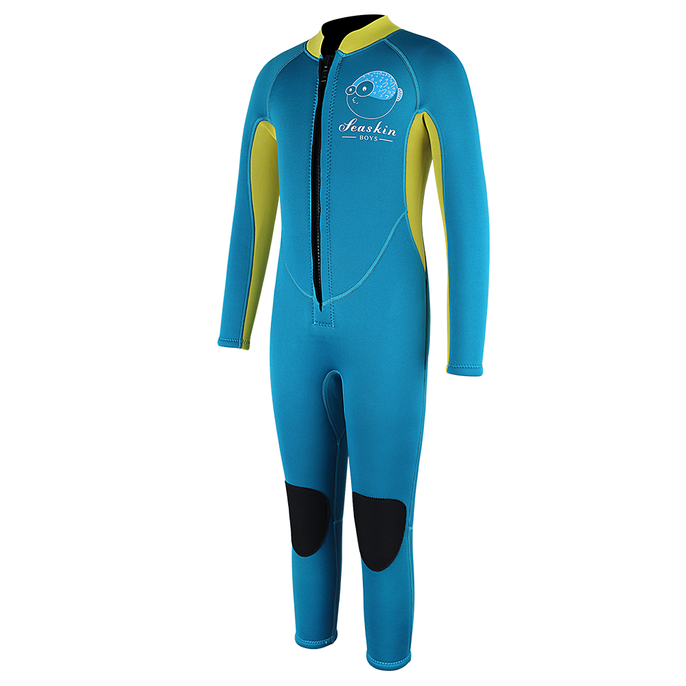 Seaskin Kids Plaj için Renkli Neopren Wetsuits