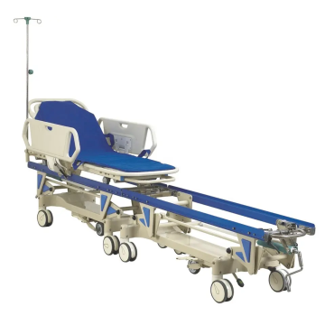 Adjustable Height OT Patient Docking Cart with Transport Stretcher