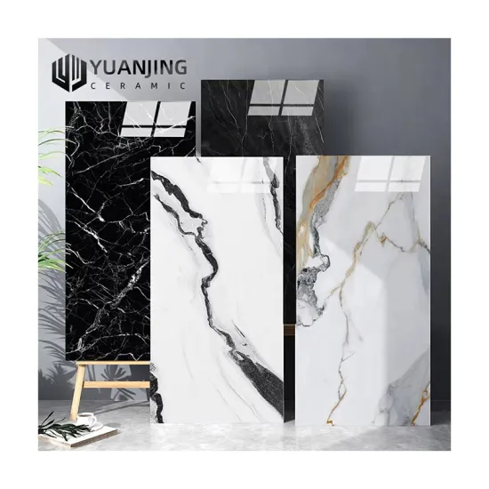 600x1200mm Marble-Design Porcelain Tiles: Elegant Background Panels for Luxurious Villas and Hotel Interiors