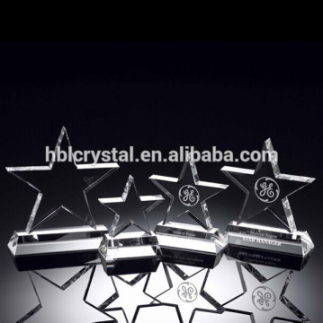 Nice standing k9 crystal star award for company prize