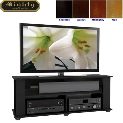 50 inch Wooden Black Universal Modern TV Entertainment Stand