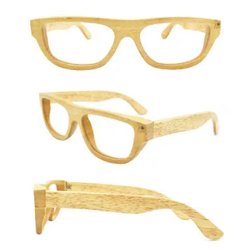 Fashionable Green/Wooden Bamboo Sunglasses