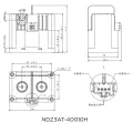 Contactor eléctrico de DC de alto voltaje 1500V 400AMPS