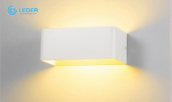 مصباح سقف LED مستطيل أبيض دافئ 10 وات LEDER