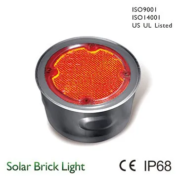 solar brick light LED Light CE IP68-Red