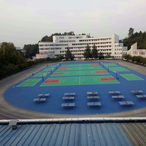 Piso de baloncesto de linio al aire libre