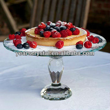 wedding crystal table cake stand dessert plate/cake stand