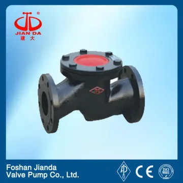 H41H cast iron flange end lift check valve