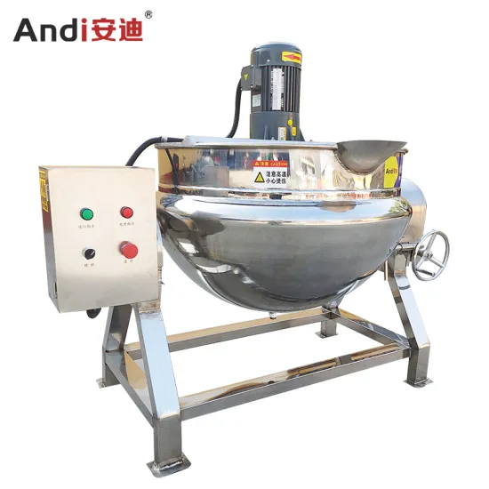High Quality Mixing Pot with Agitator and Sandwich Boiler Kettle