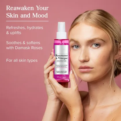 Korean Rose Hydrating Whitening Facial Toner Spray Mist